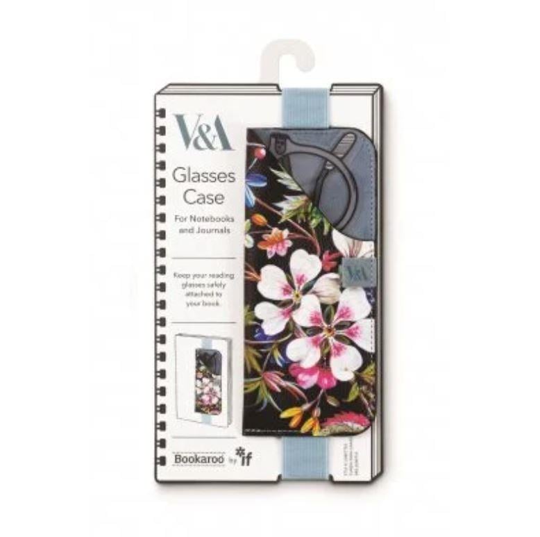 IF Bookaroo Glasses Case Lastikli Gözlük Kılıfı - Kilburn Black Floral 