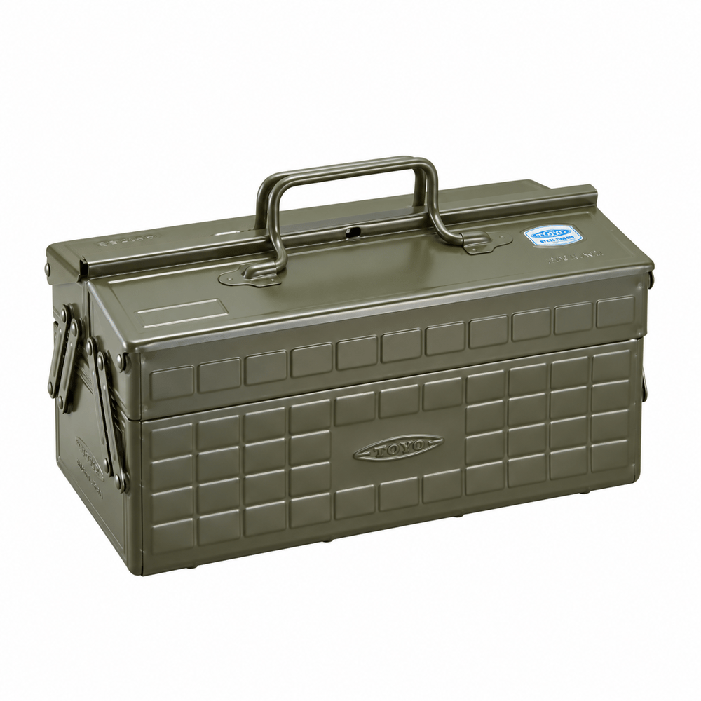 Toyo Steel ST-350 Tool Storage Box Moss Green Metal Saklama Kutusu