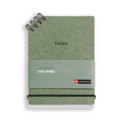 Miquelrius Leaves in the Wind Telli  Köşesi  A6 80gsm Çizgili Defter