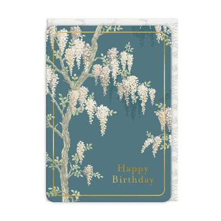 Ohh Deer Laura Ashley Tasarımı A6 Kartpostal Wisteria Garden 13136