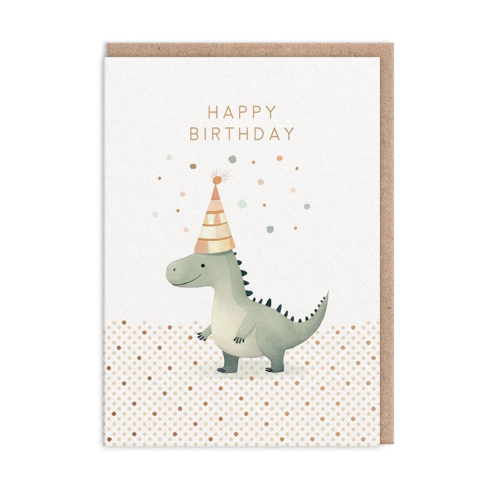 Ohh Deer Tasarımı A6 Kartpostal Dinosaur 11247