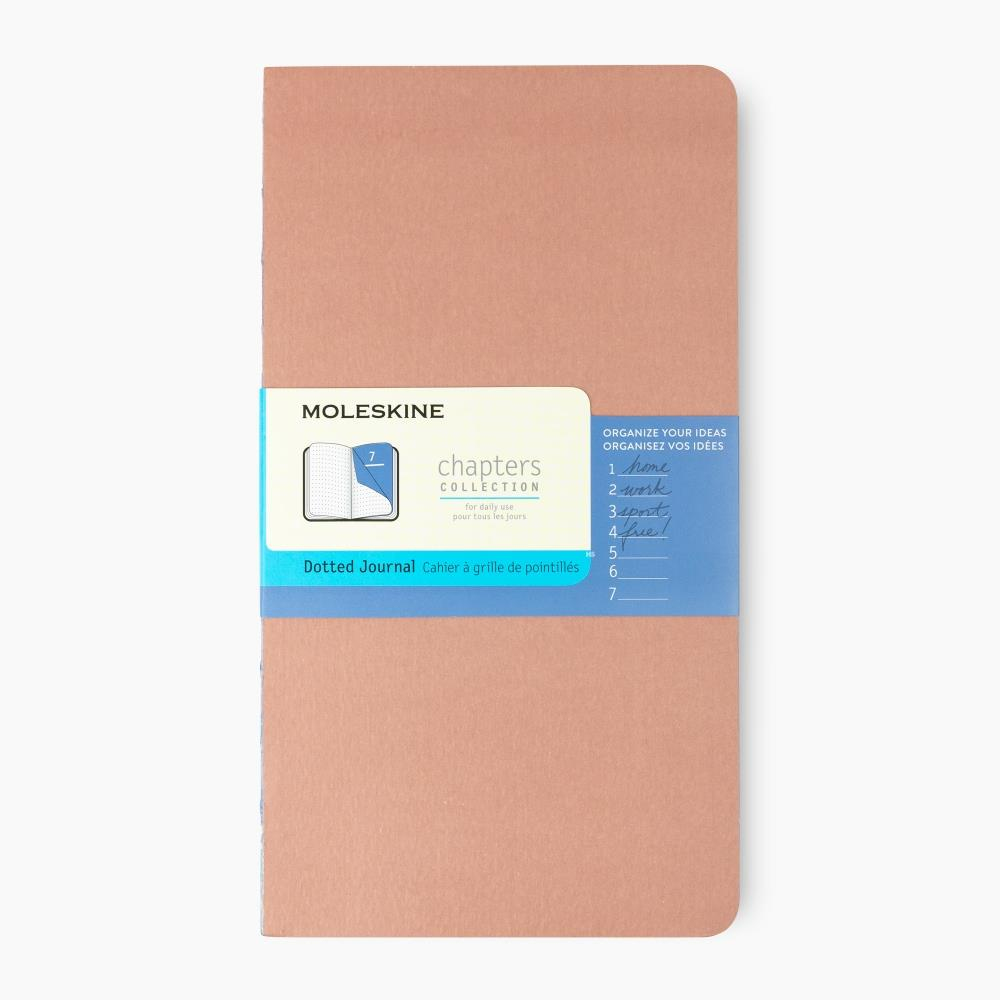 Moleskine Açık Dikiş Chapters Collection Dot (Noktalı) Defter Toz Pembe Small 7.5 x 14 cm