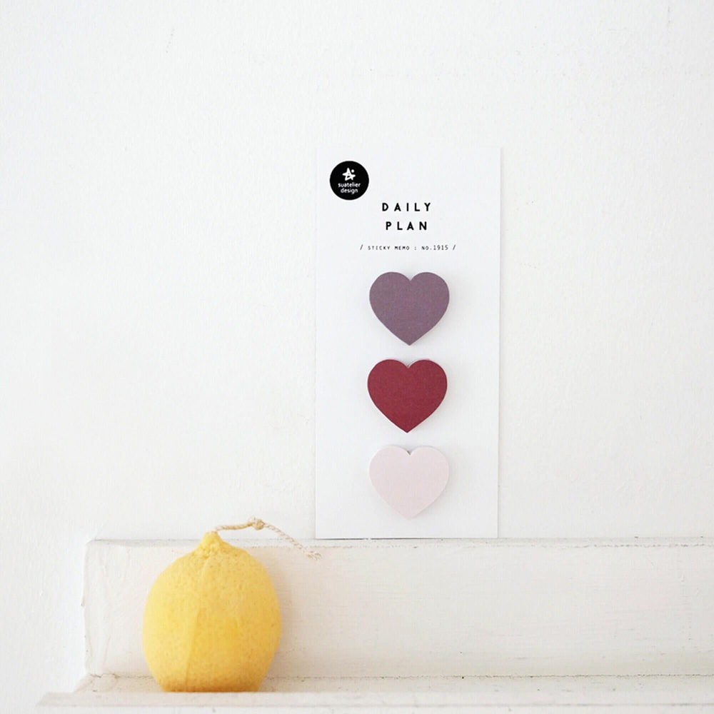 Suatelier Design Deco Sticker Daily Plan No:1915 Hearts 