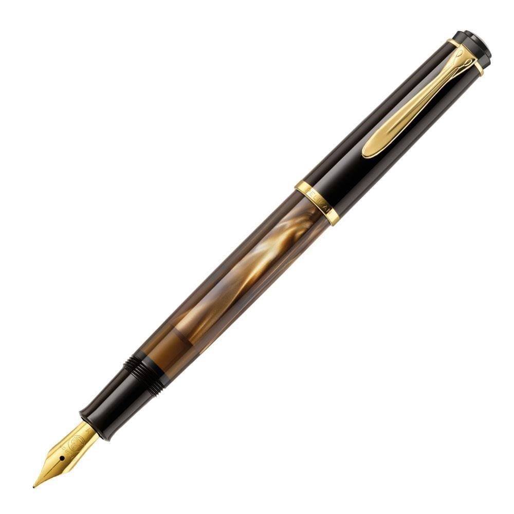 Pelikan Classic M200 Marble Brown Kahverengi Dolma Kalem M Uç