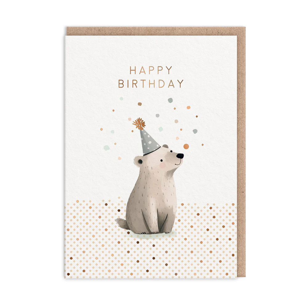 Ohh Deer Tasarımı A6 Kartpostal Bear 13351