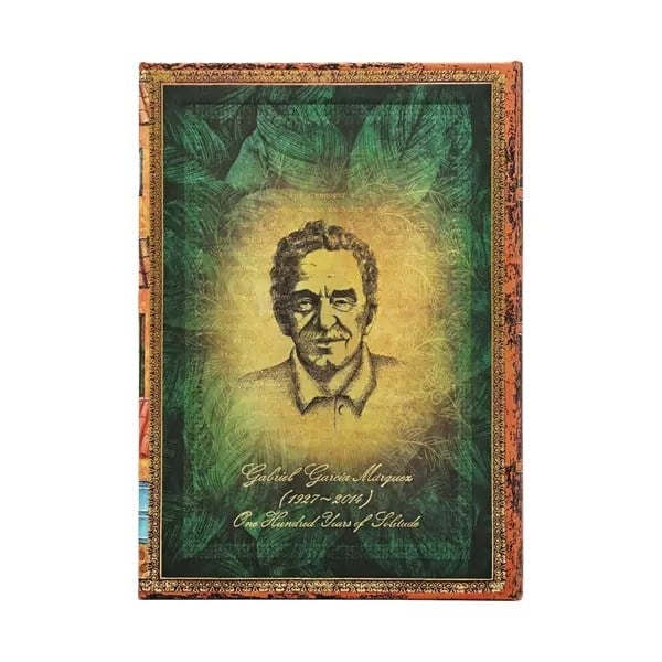 Paperblanks Garcia Marquez, One Hundred Years of Solitude Sert Kapak 13x18 cm Çizgisiz Defter PB1525-4