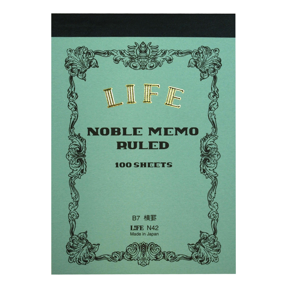 Life Noble Japon Dolma Kalem Uyumlu Mini Bloknot B7 Çizgili N42