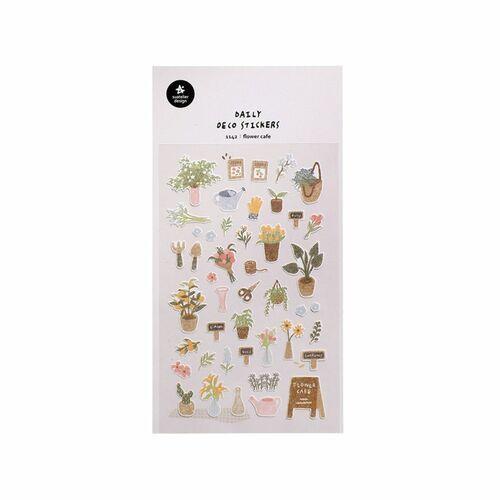 Suatelier Deco Sticker Flower Cafe