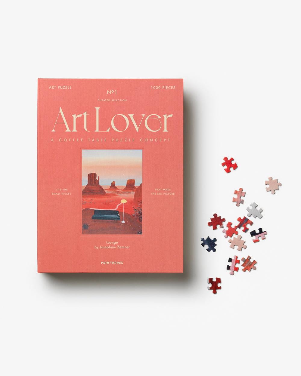 Printworks Art Lover Book Puzzle 1000 Parça - Lounge