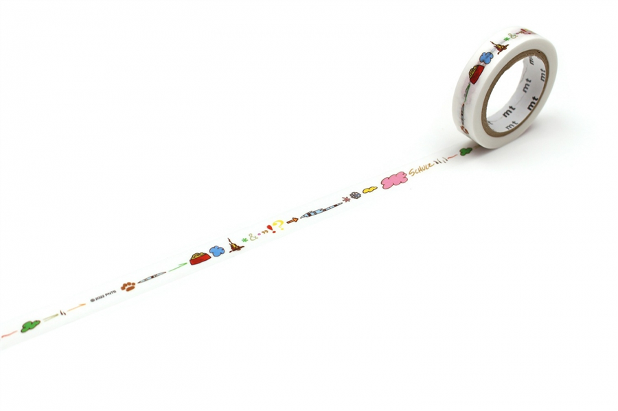 Kamo-i Masking Washi Tape 10mm×7m Peanuts Ornament 