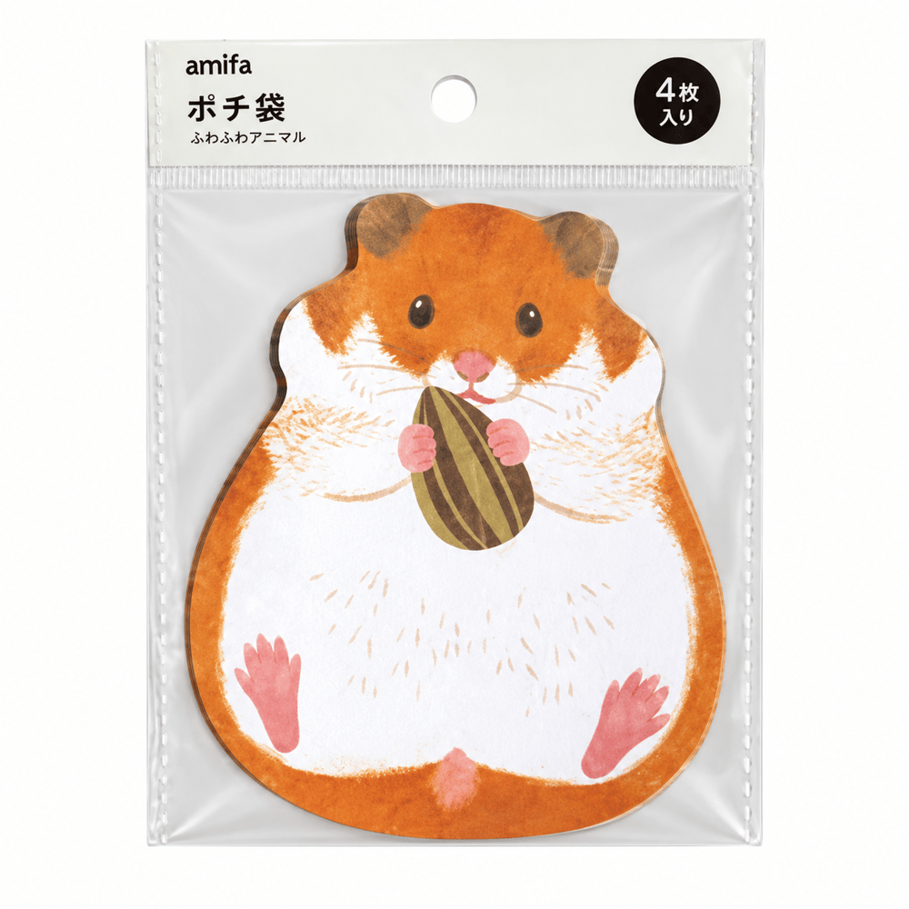 Amifa Hamster Figürlü Mini Hediye Zarfı 4'lü