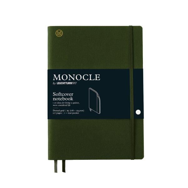 Leuchtturm1917 x Monocle Limited Edition Defter B5,  Yumuşak Kapak, 192 Noktalı Sayfa Olive 369722