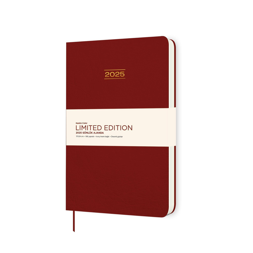 Keskin Color Limited Edition Ciltli Günlük Ajanda Kırmızı