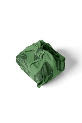 Wolo Company Furoshiki Çok Amaçlı Hediye Paketi Kumaşı Monstera Desenli