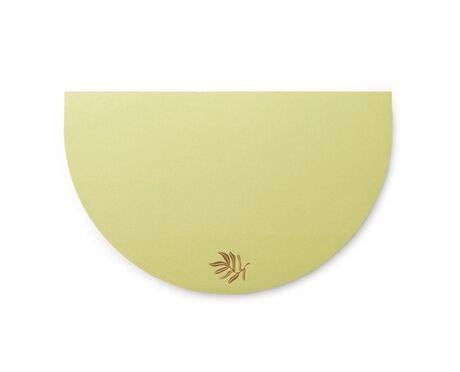 DesignWorks Ink Half Moon Notepad - Palm Leaf Not Defteri 