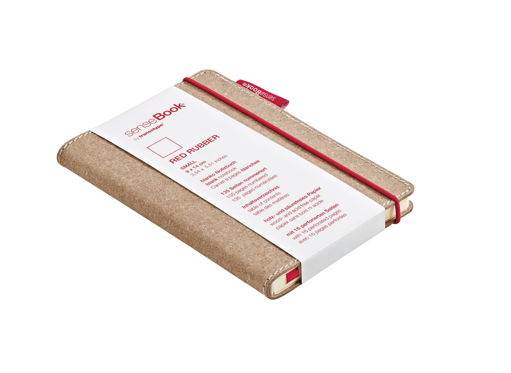 SenseBook Red Rubber A6 Çizgili Defter