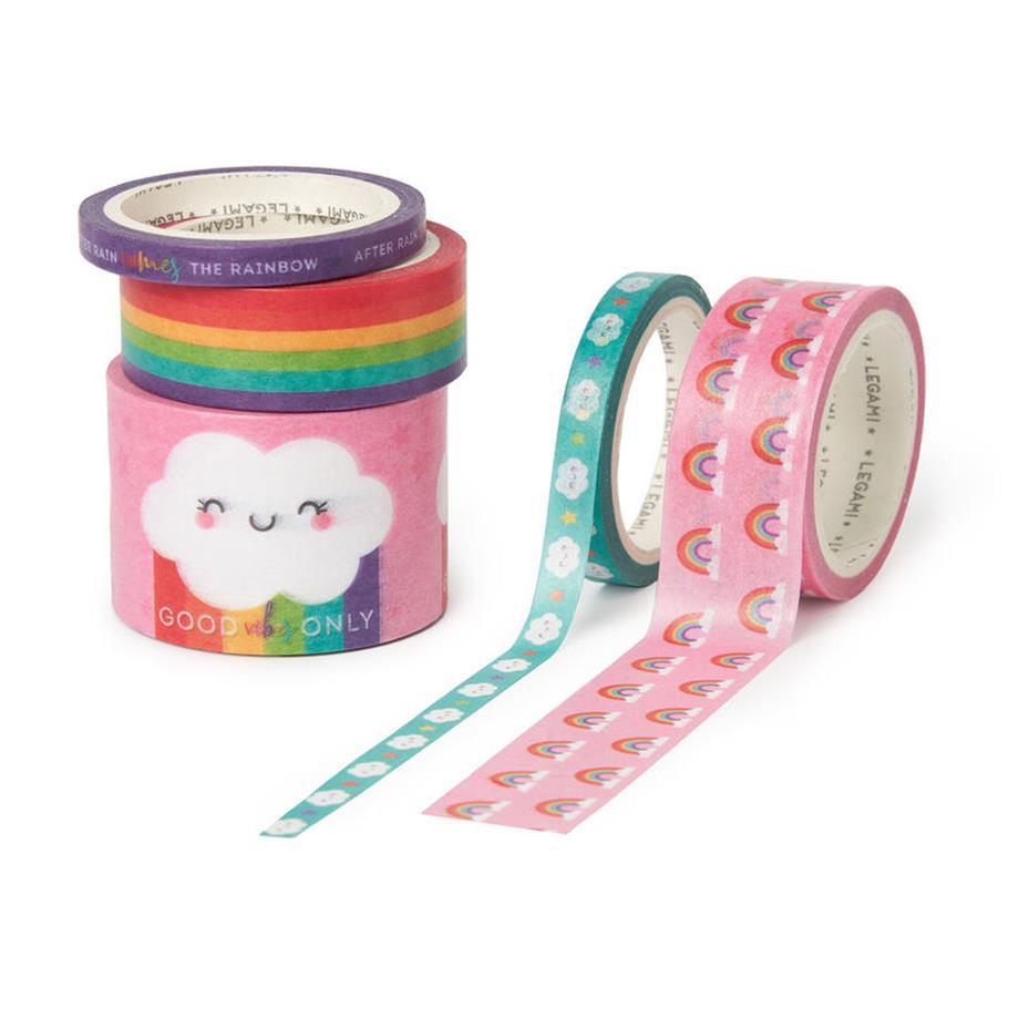 Legami 5'li Mini Washitape Kağıt Bant Rainbow