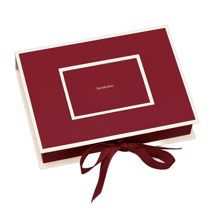 Semikolon Küçük Fotoğraf Kutusu burgundy