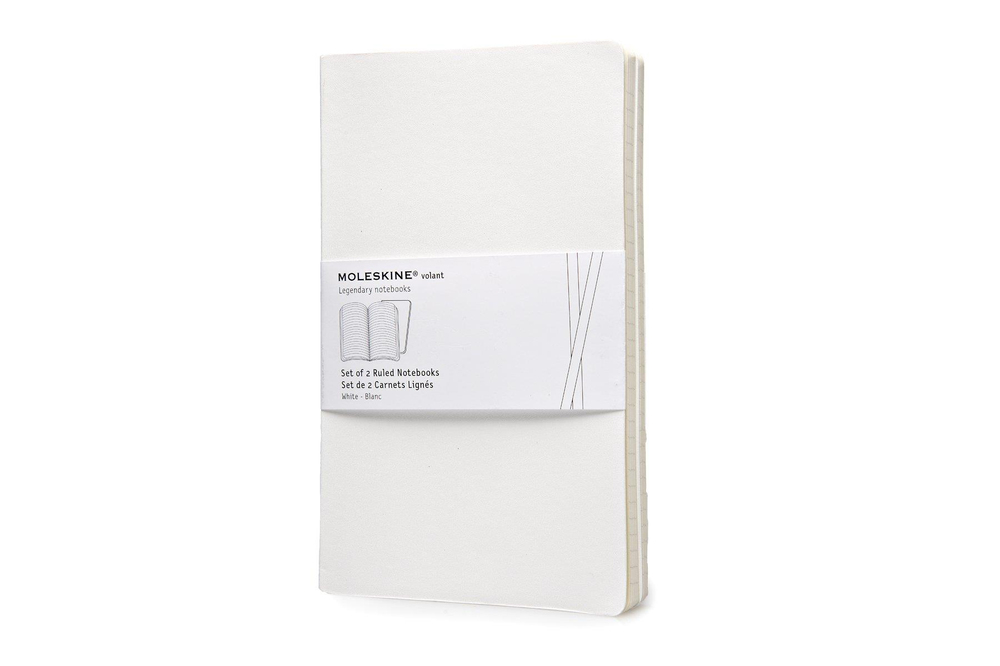 Moleskine Volant Legendary Notebooks Set of 2 White Defter 9x14 cm