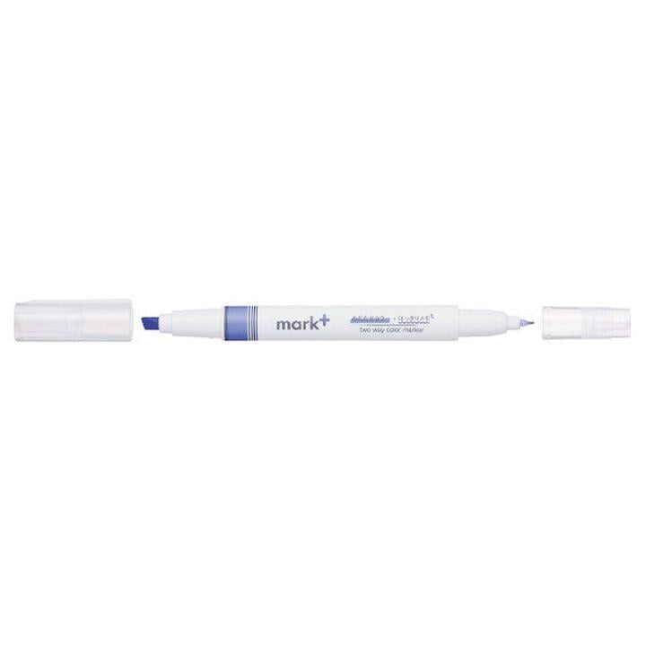 Kokuyo Mark+ Çift Taraflı ( Fosforlu ve Fineliner) Kalem Navy