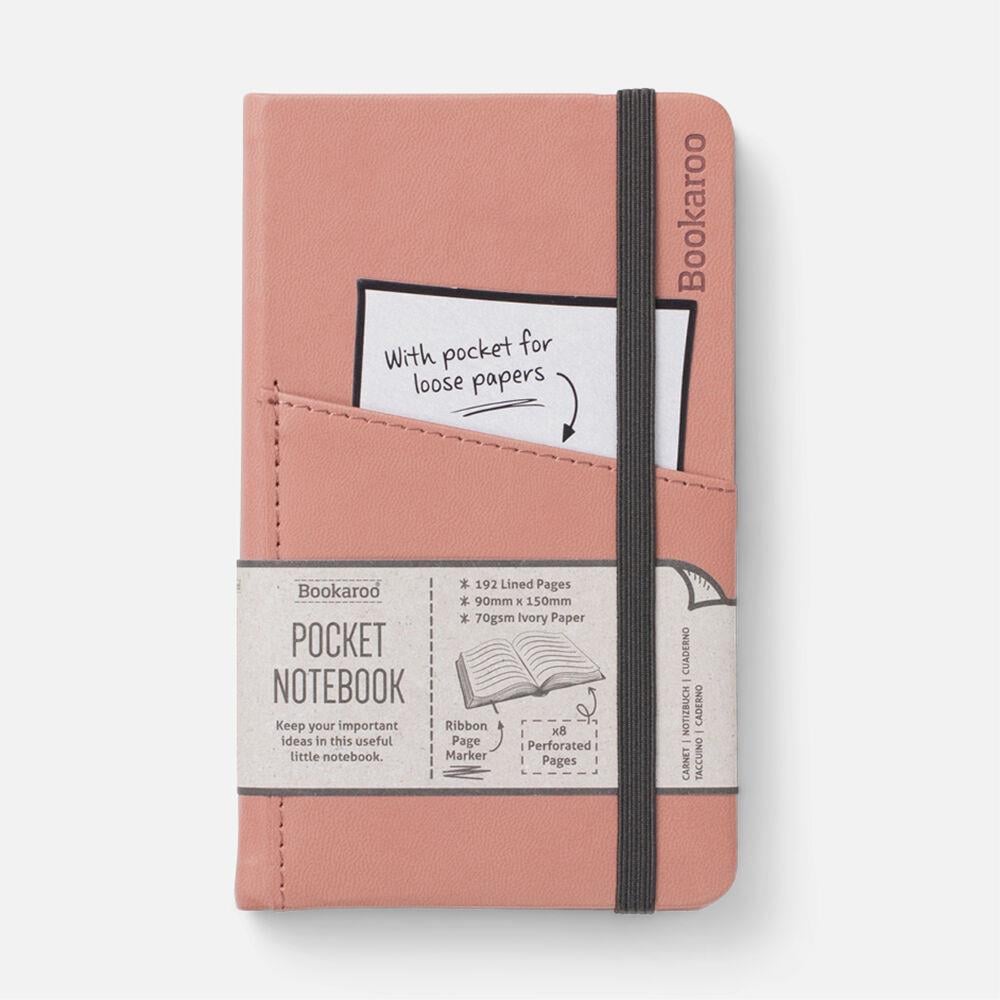 IF Bookaroo Pocket (A6) Notebook Journal Çizgili Defter - Blush