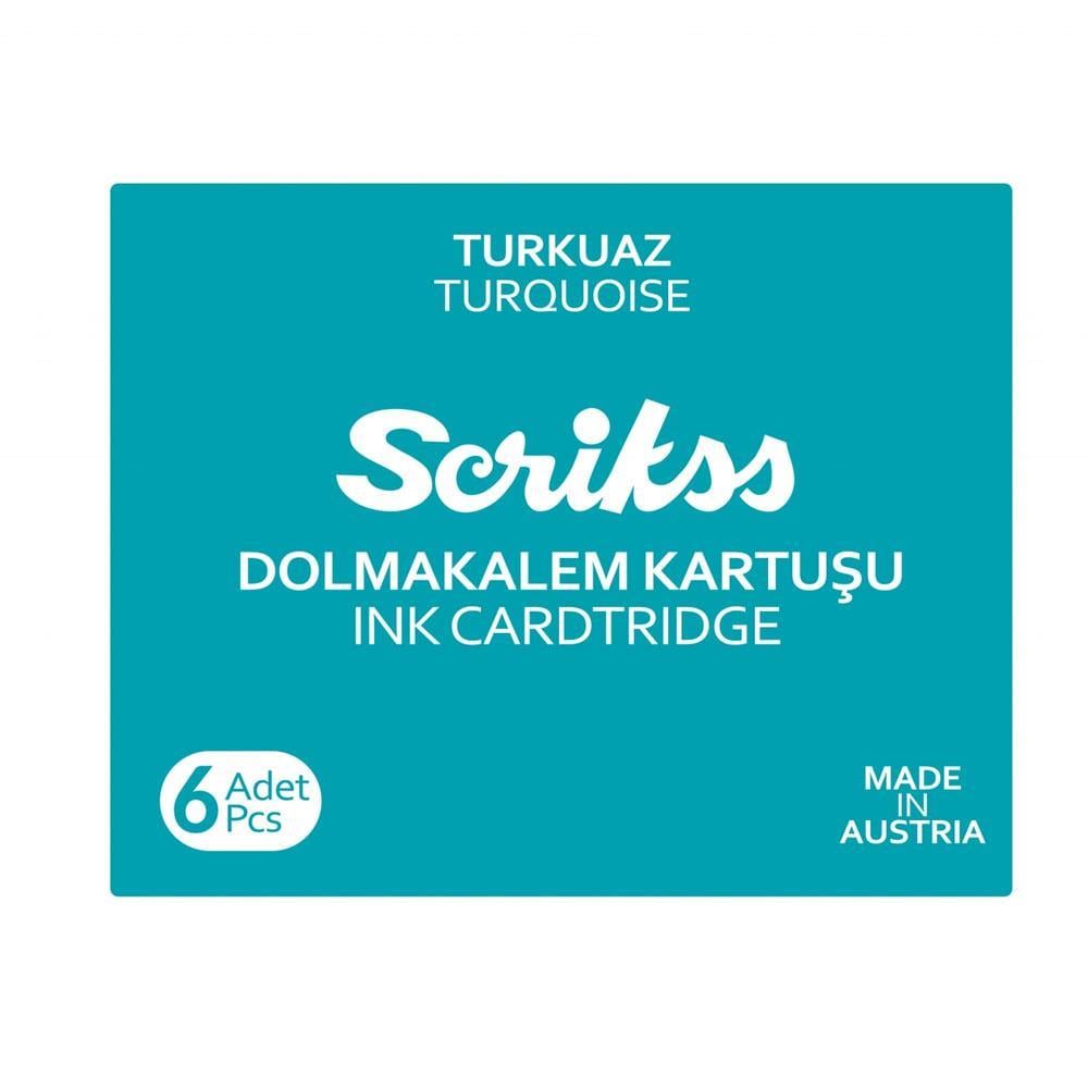 Scrikss Dolma Kalem Kartuşu Turkuaz