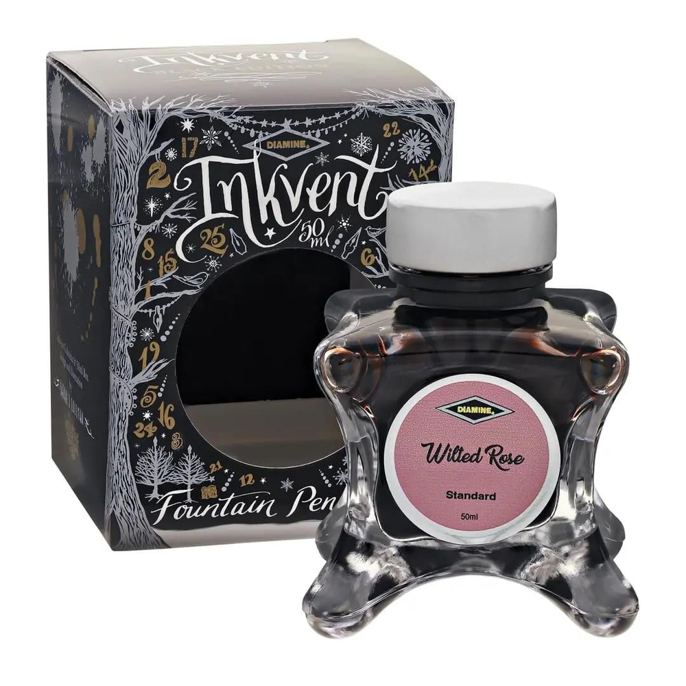 Diamine Inkvent Black Edition Collection Şişe Mürekkep 50ml Wilted Rose