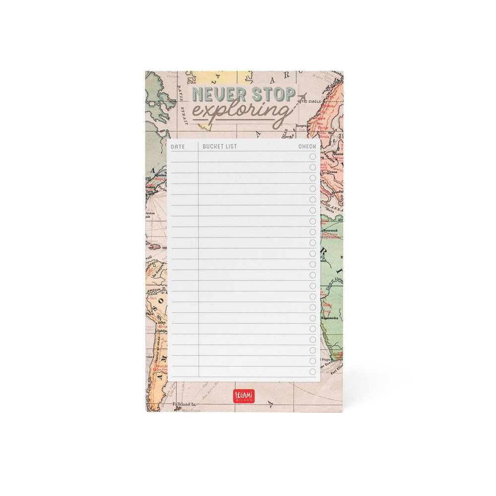 Legami Notepad Paper Thoughts Travel Theme 