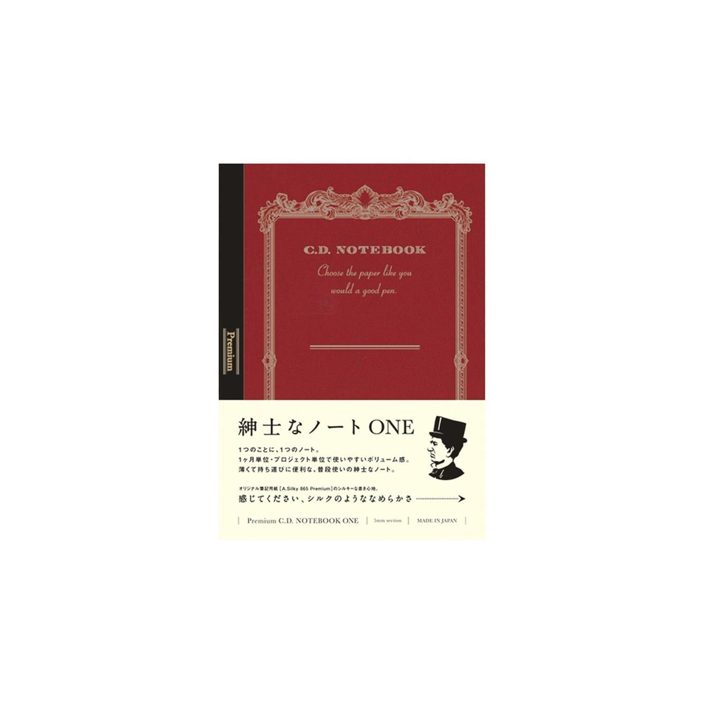 Apica Premium CD ONE A6 Defter Kırmızı Kareli
