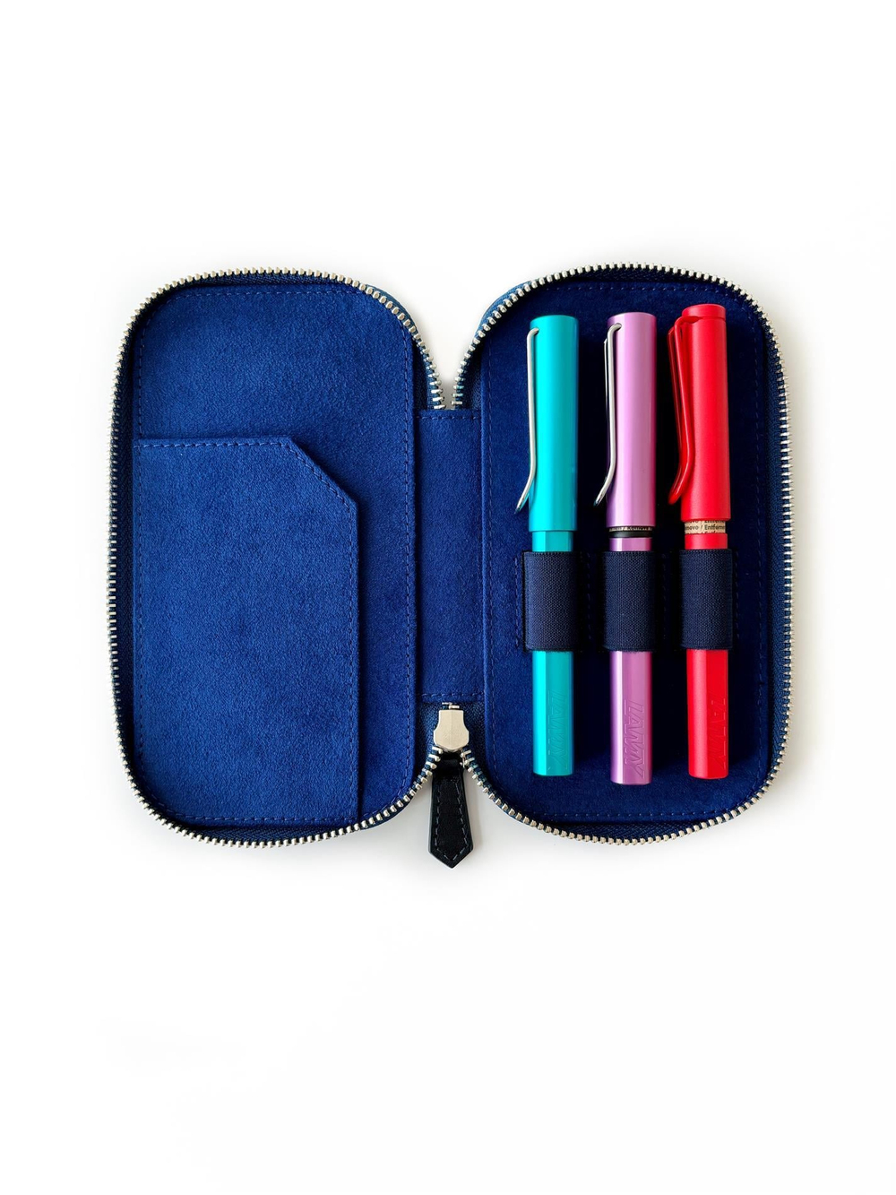 Eng Leather Blue Galaxy 3'lü Deri Kalem Kılıfı