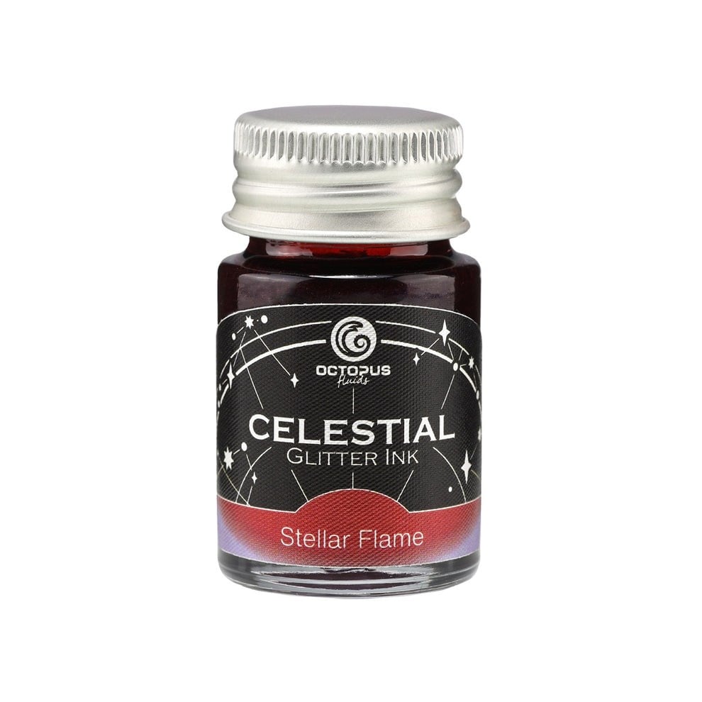 Octopus Fluids Celestial Glitter Mürekkep 10 ml - Stellar Flame
