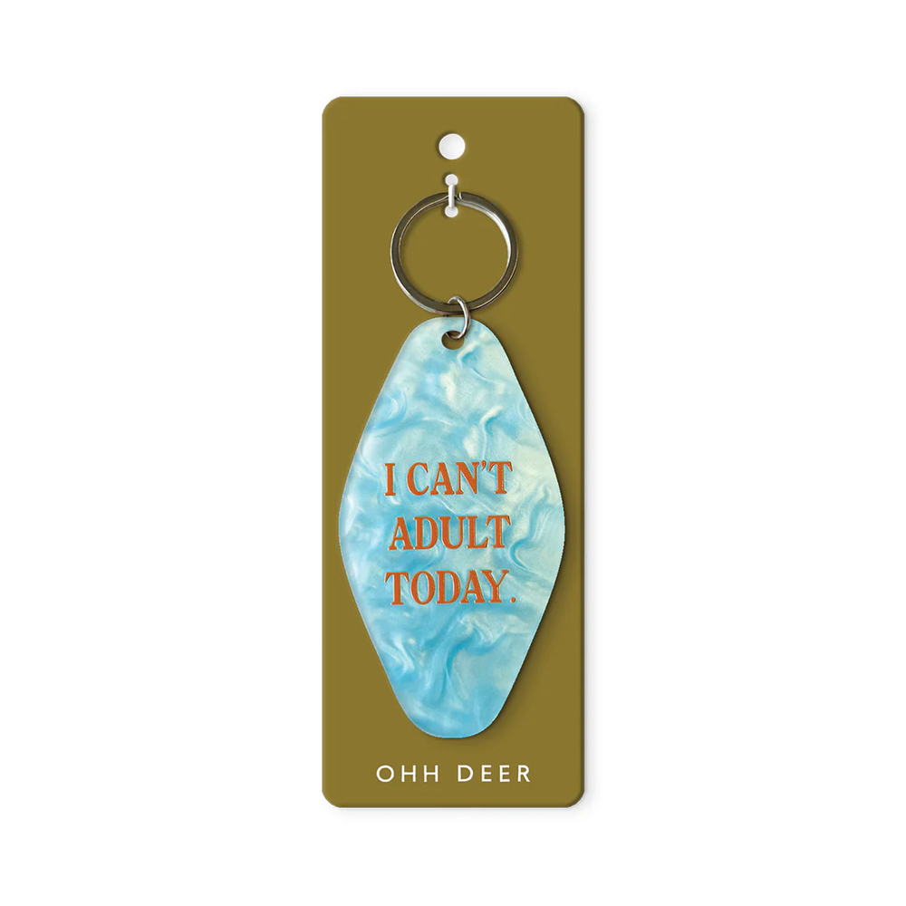 Ohh Deer Tasarımı Otel Tipi Anahtarlık I Can't Adult Today 13410