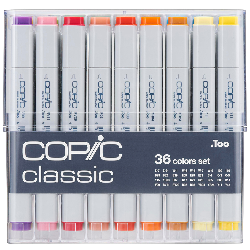 Copic BasicÇift Uçlu 36'lı Çizim Kalemi Seti C