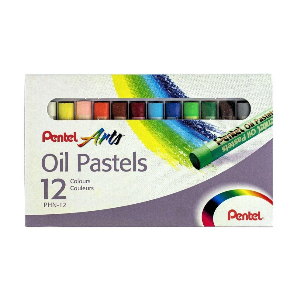 Pentel Arts Oil Pastels 12'li Yağlı Pastel Boya Kalemi Seti 