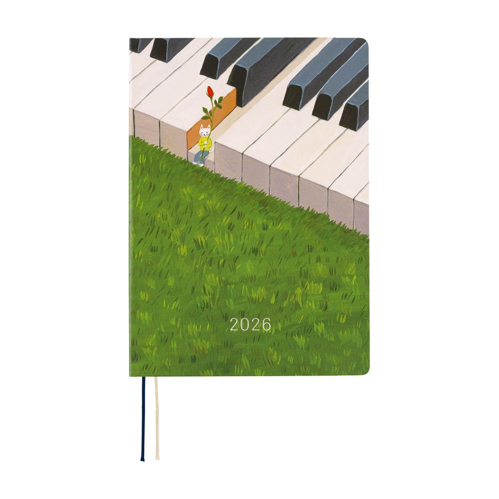 Hobonichi Techo HON - A5 English - Hiroko Kubota: Waiting on the Chord - 2026 Jan Start