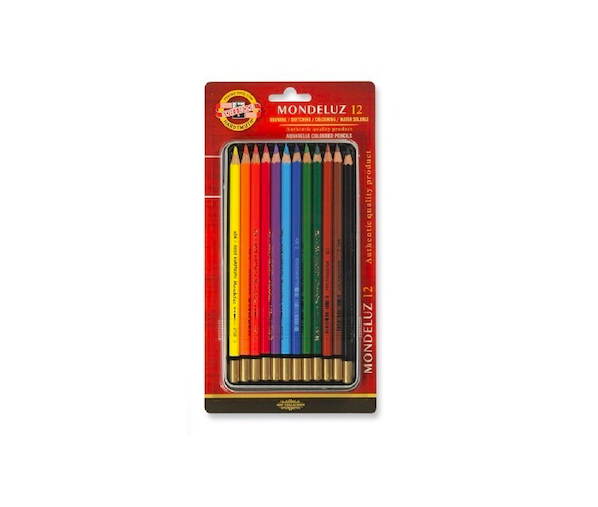Koh-i Noor Mondeluz 12 Drawing Set Aquarel Pencils 3722 12 