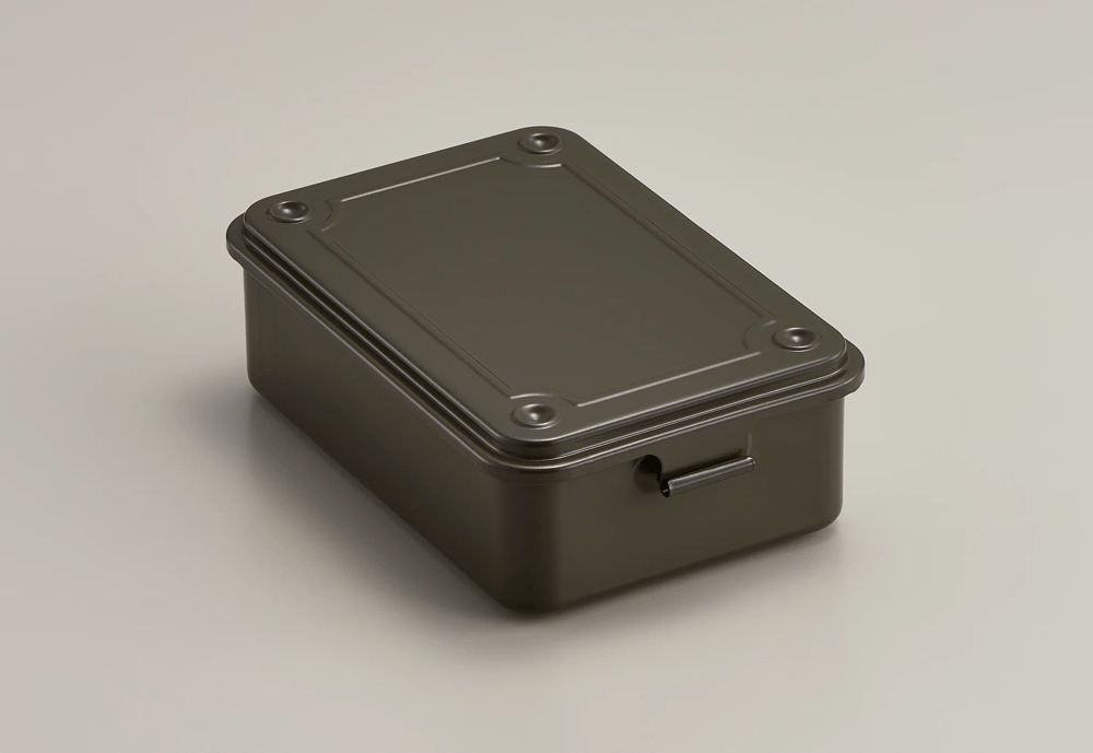 Toyo Steel T-150 Tool Storage Box Moss Green Metal Saklama Kutusu