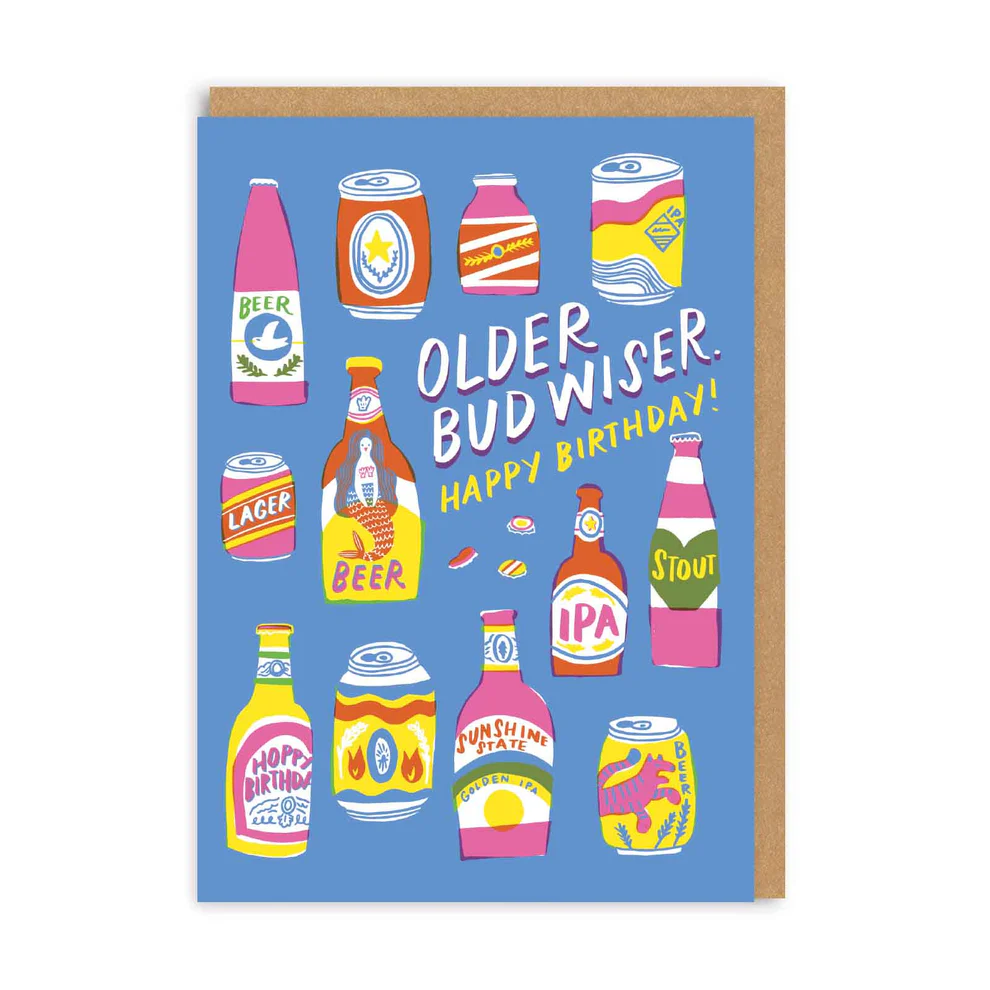 Ohh Deer Hello!Lucky Tasarımı A6 Kartpostal Older Budwiser 9216