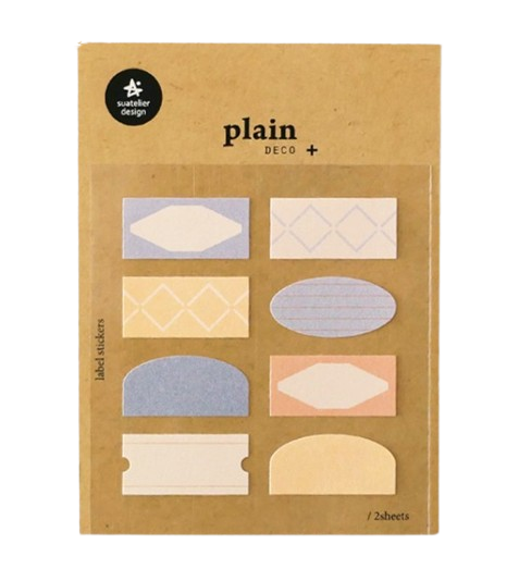 Suatelier Deco Sticker Plain Label Stickers 1678 Plain 74