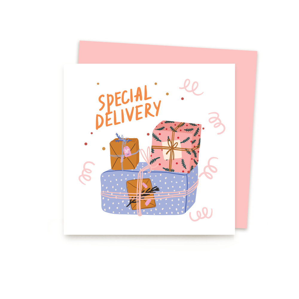 Special Delivery Tebrik Kartı ve Zarf Seti