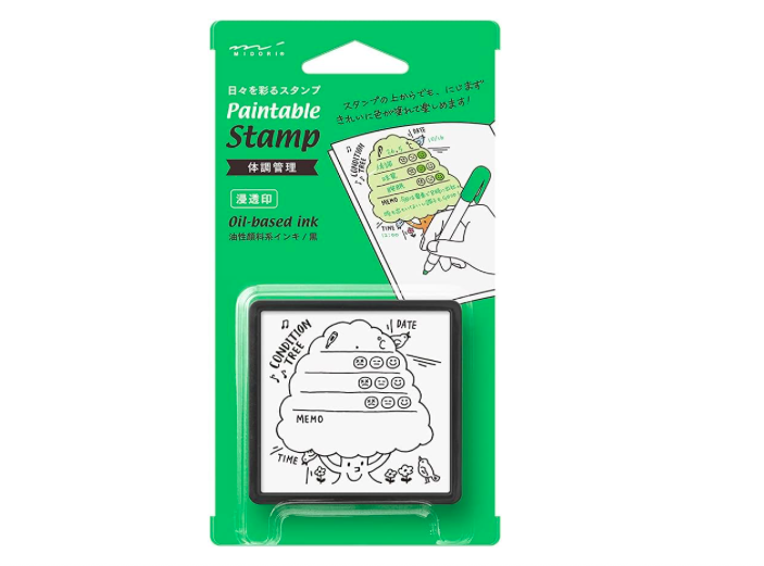 Midori Paintable Penetration Stamp Damga - Large Size Physical Conditioning Control Pattern 35422006