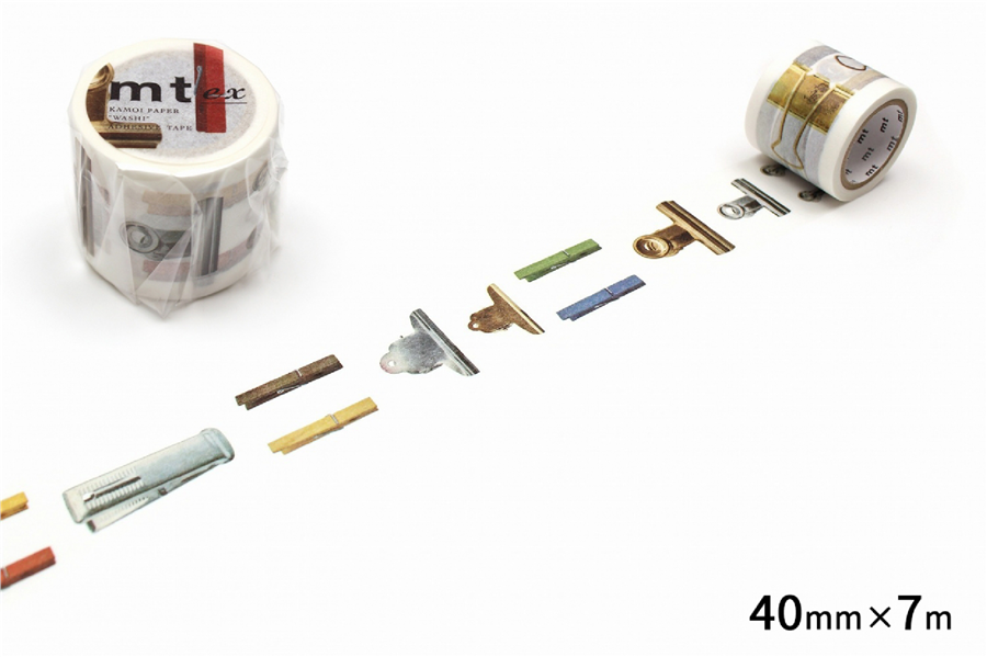 Kamo-i Masking Washi Tape 40mm×7m Ex-Clip