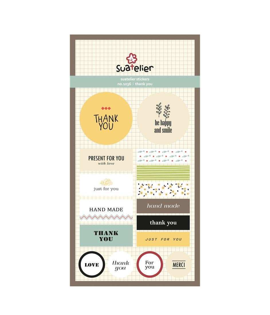 Suatelier Deco Sticker Thank You