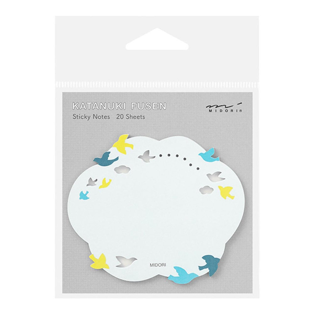 Midori sticker seal label die-cutting bird pattern