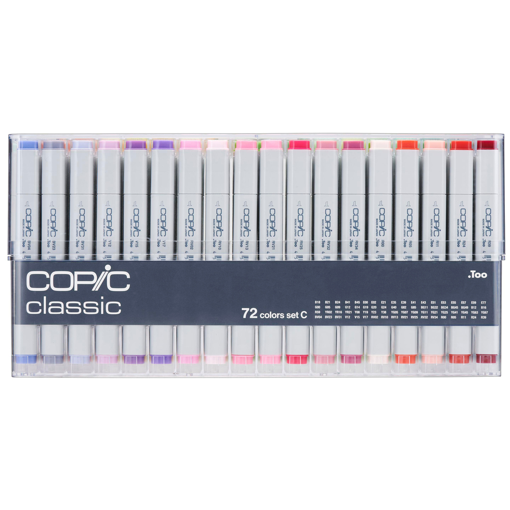Copic Classic Çift Uçlu 72'li Çizim Kalemi Seti C