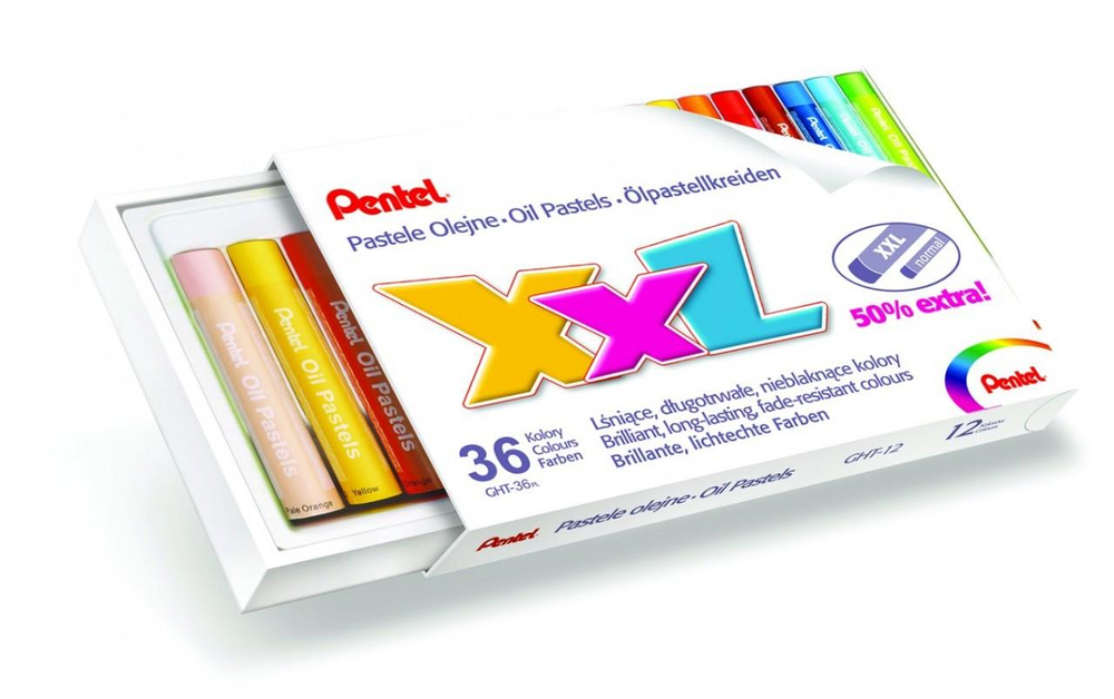 Pentel Oil Pastels 36'lı Yağlı Pastel XXL Boya Kalemi Seti 