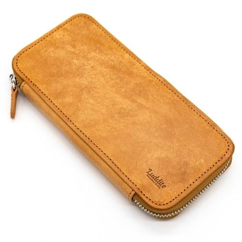 Luddite Limited Edition Hand Made Maya Derisi Fermuarlı Kalemlik Camel