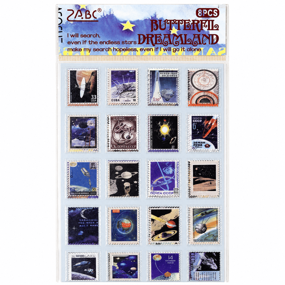 2ABC Space Concept 8 Parça Sticker Seti
