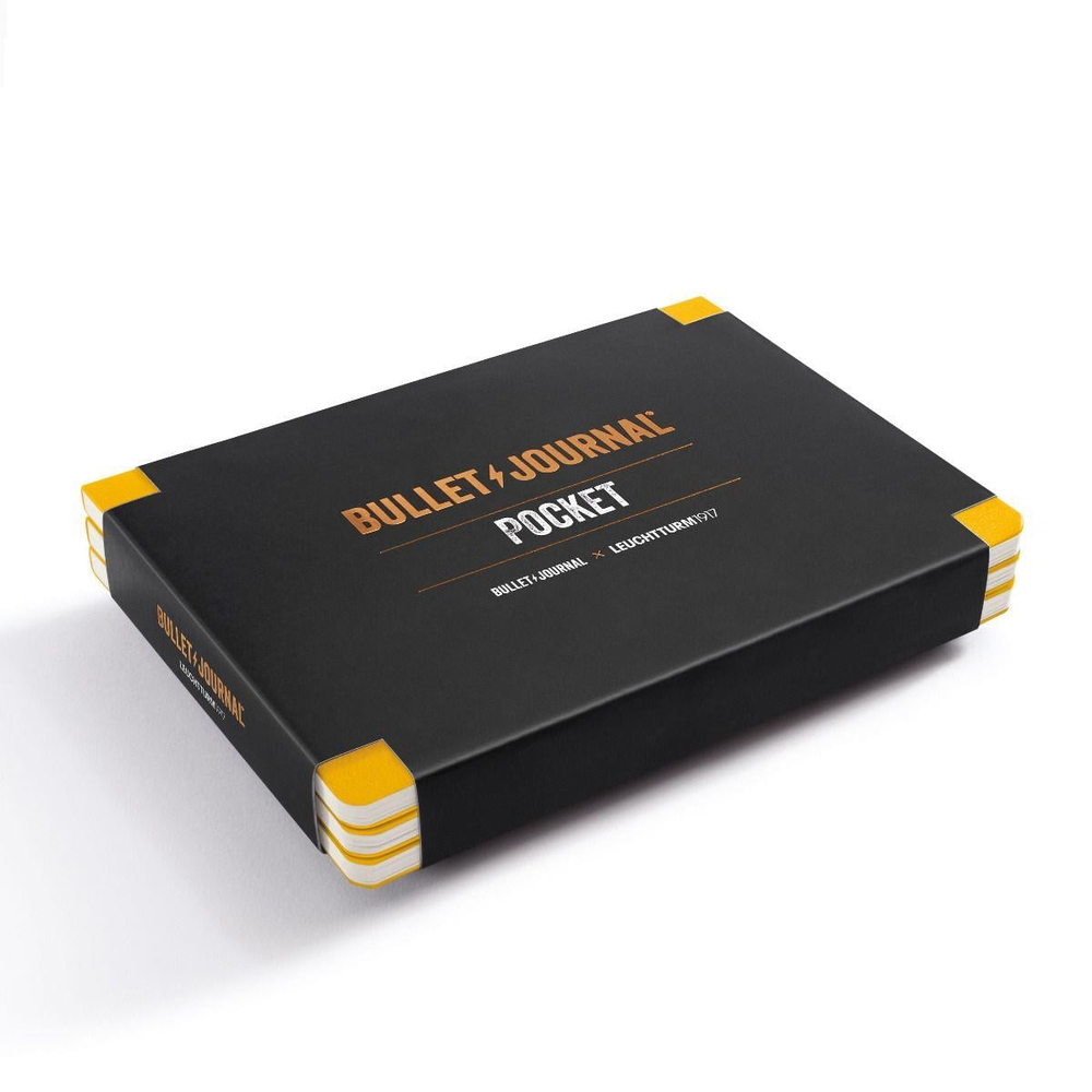 Leuchtturm1917 x  Bullet Journal Limited Edition Pocket Not Defteri , 46 Numaralandırılmış Sayfa, Noktalı, Yellow24 371629