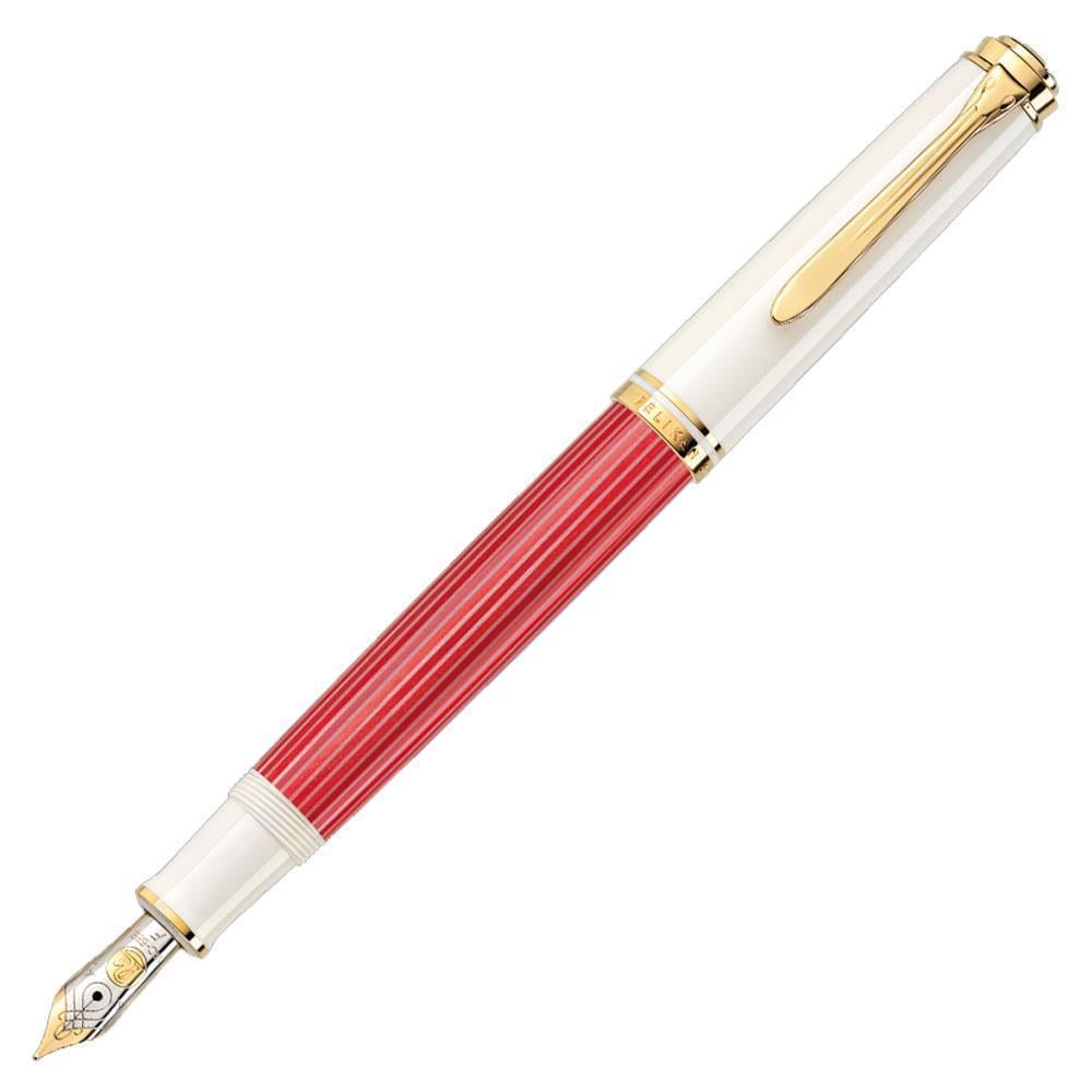 Pelikan Souverän M600 Red-White Dolma Kalem (B) Uç 